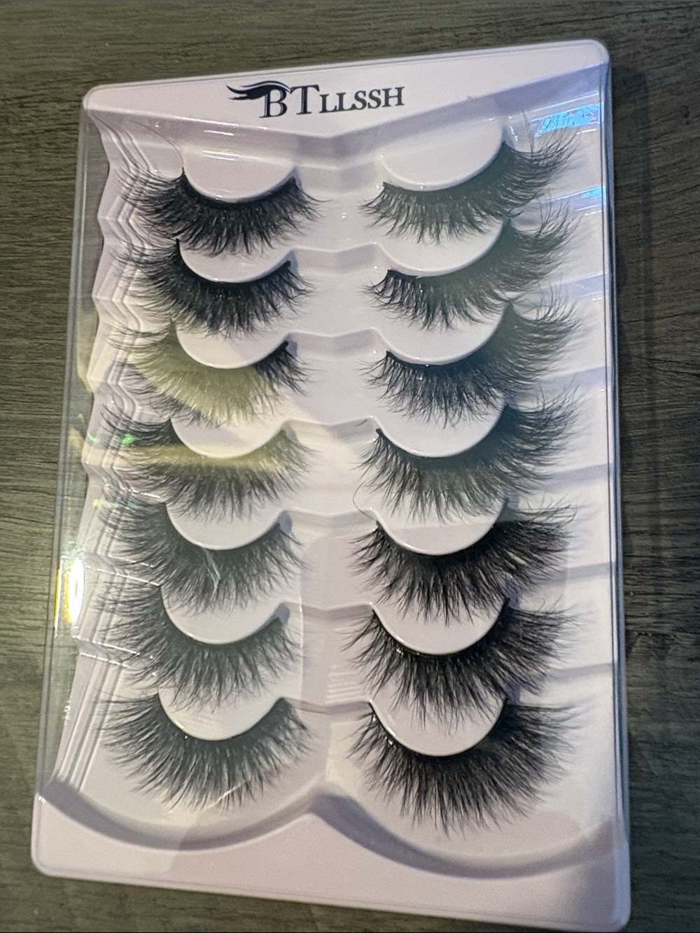 Black Faux Mink False Eyelashes – Voluminous 10-Pair Set